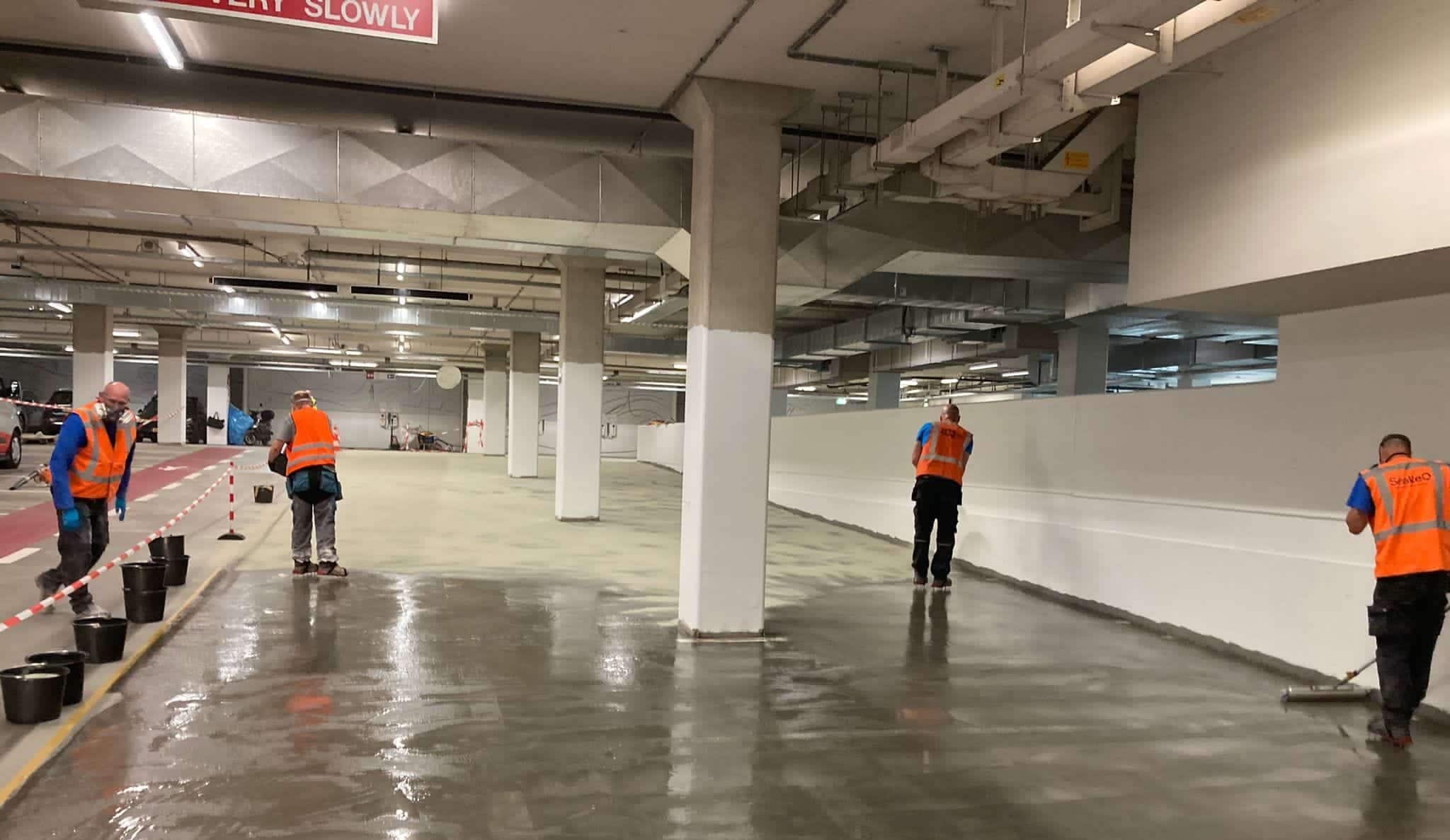 Veiligheid voorop in een parkeergarage van Shell