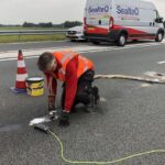 SLS-polymeerschuim stabiliseert ondergrond langs snelweg A12