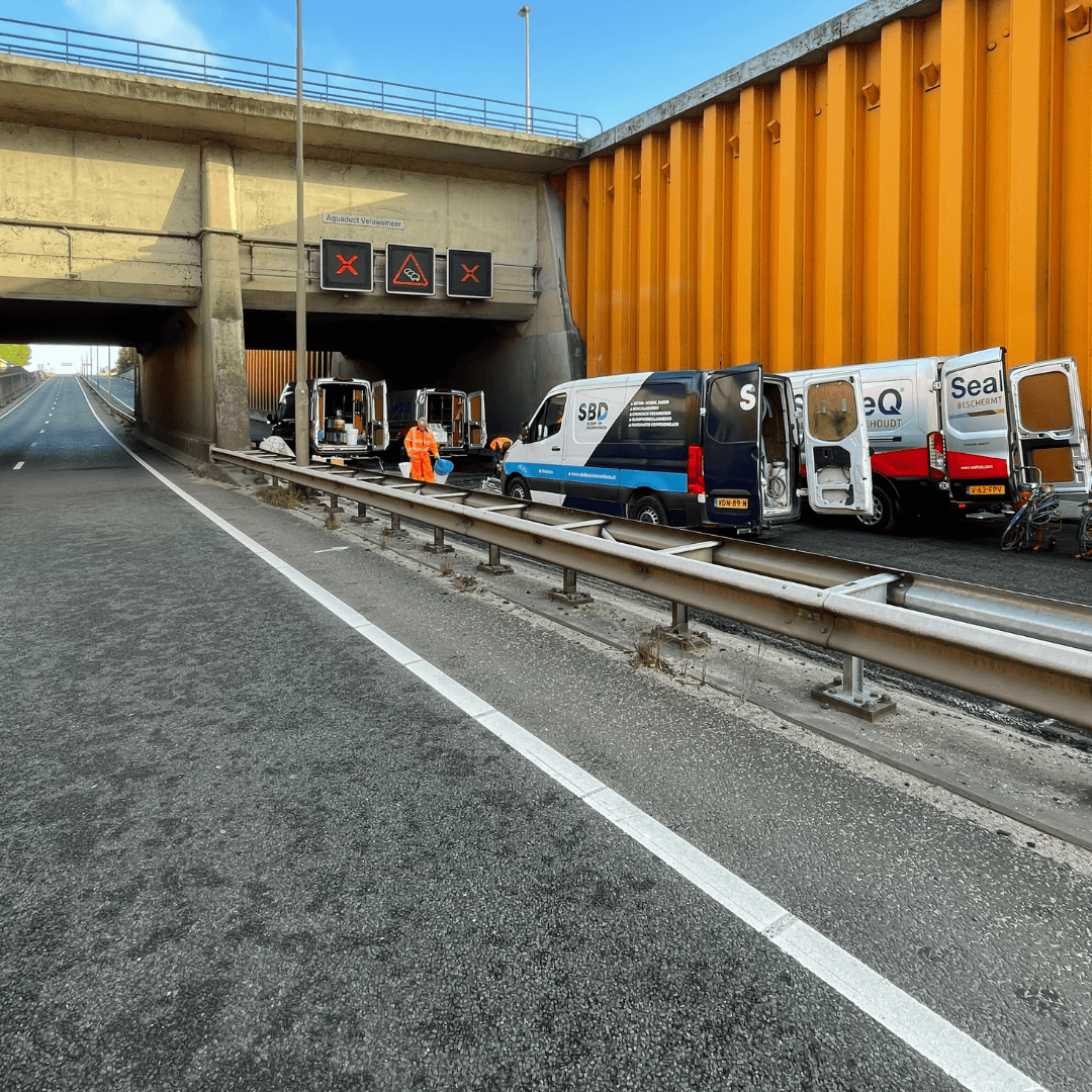 Succesvolle afdichting van watervoerende dilatatievoeg in aquaduct N302 bij Harderwijk