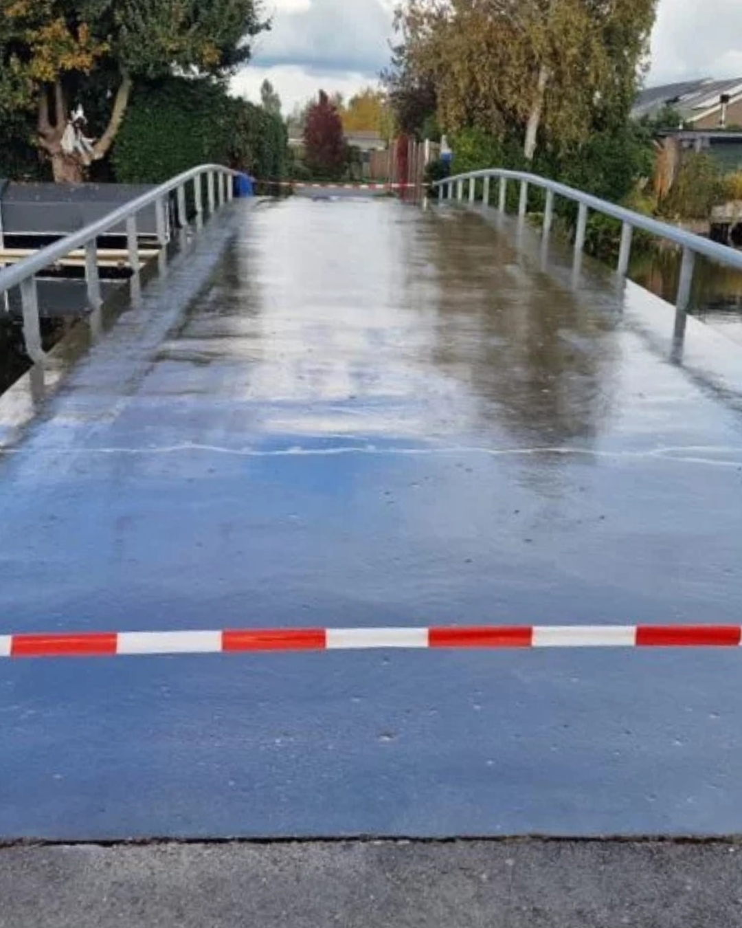 Betonbescherming brug bij Camping Balvert Nieuwkoop