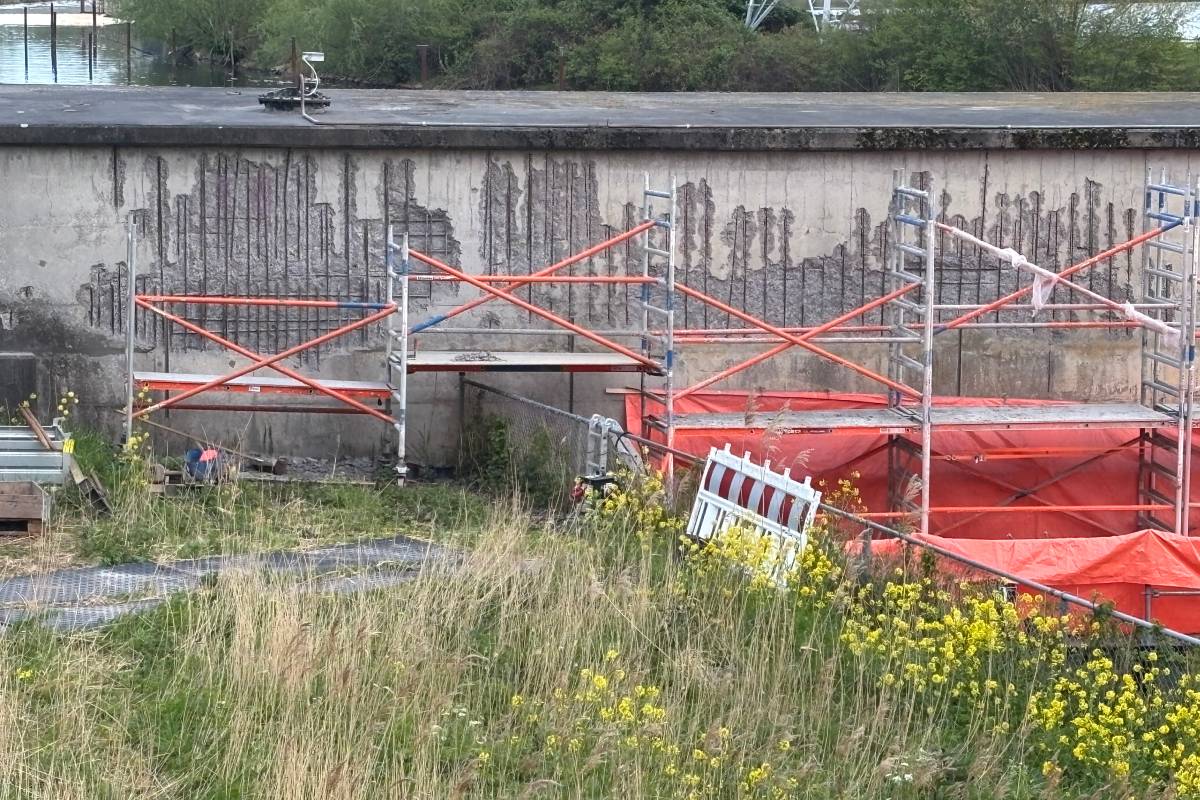 Betonreparatie koelwaterkanaal Geertruidenberg